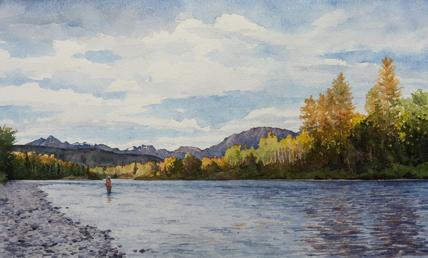 Kathy on the Home Water, Kispiox River, BC